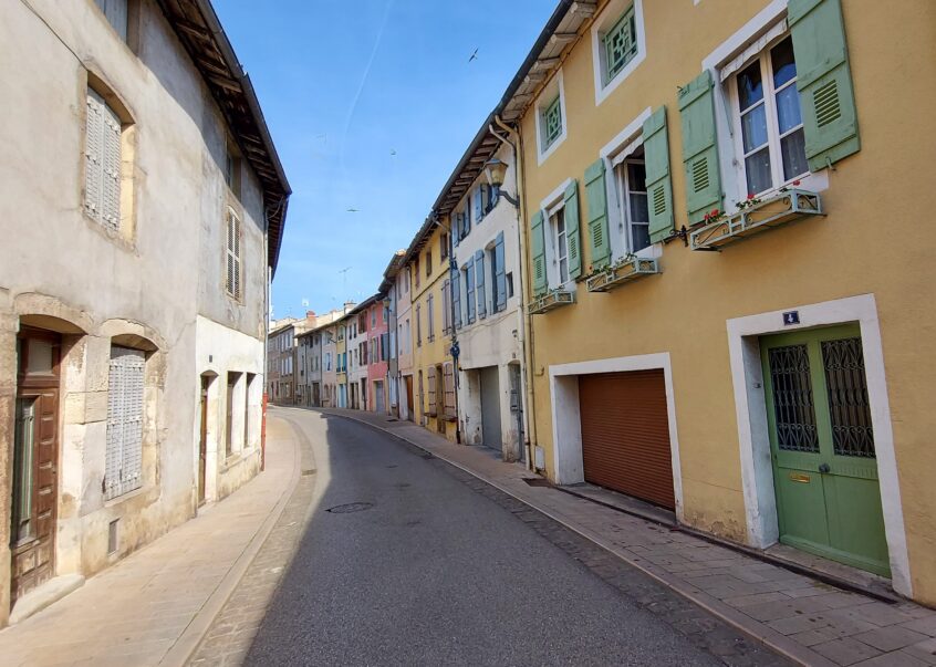 Quiet French Street in Tournus